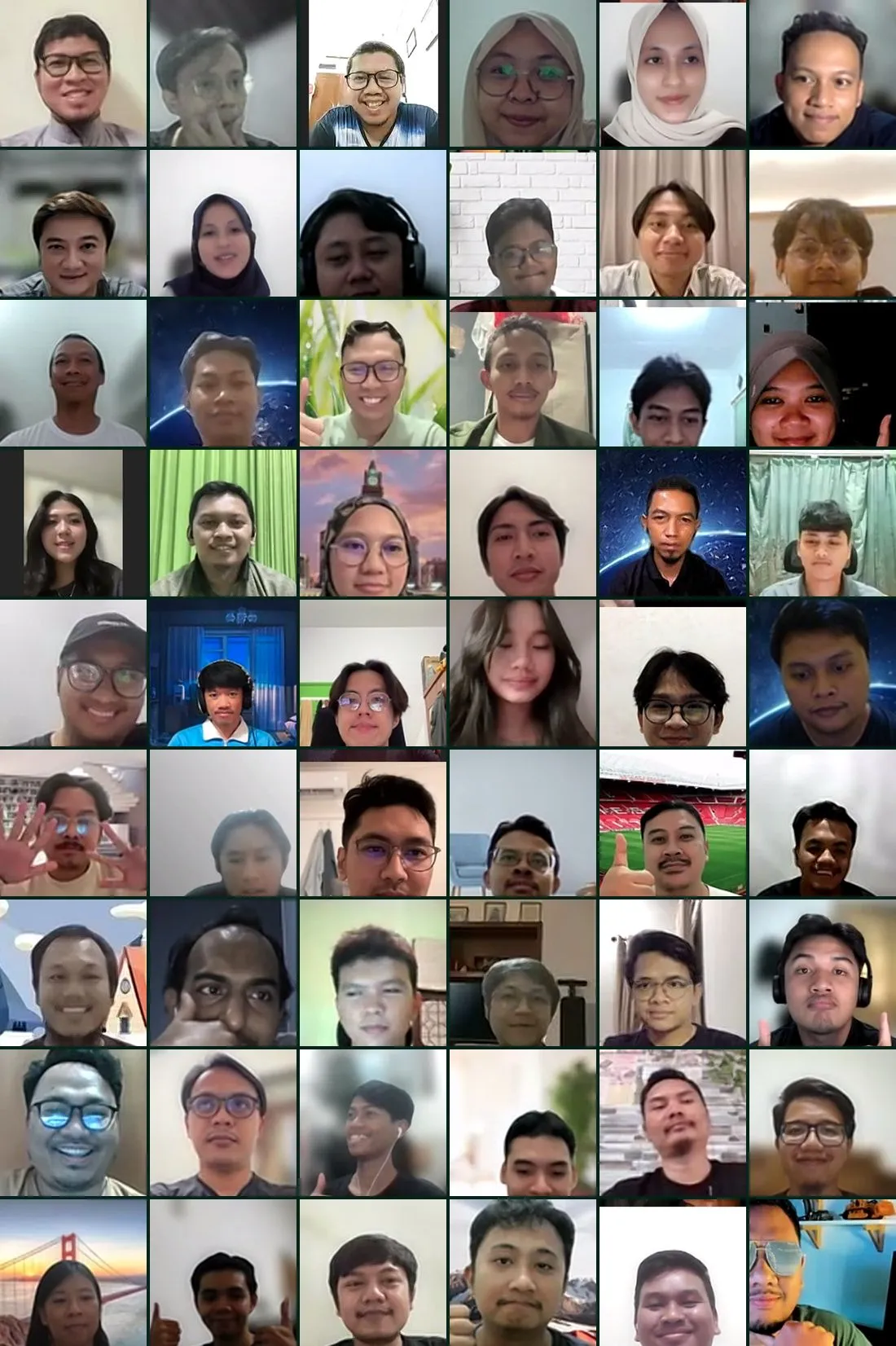 Kumpulan foto wajah alumni Devscale dari berbagai batch